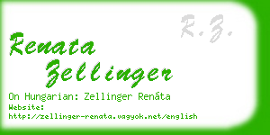 renata zellinger business card